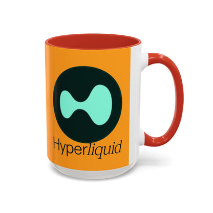 Hyperliquid Black font Orange Accent Mug by cypherpunkgear.com
