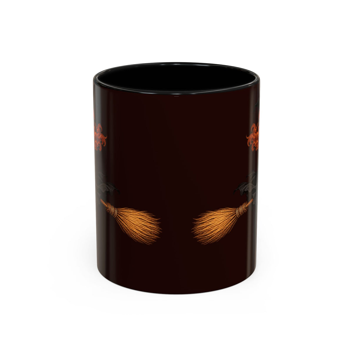 Hazel Hex Brown Accent Mug by CreepyCrafts.boo