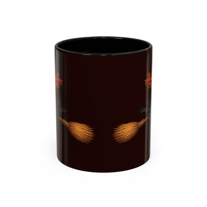 Hazel Hex Brown Accent Mug by CreepyCrafts.boo