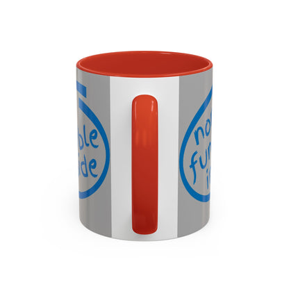 Non-Fungible Inside Grey Accent Mug by cypherpunkgear.com