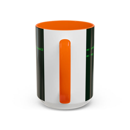 Sometimes I talk to myself - me: omg...same Dark Green Accent Mug by cypherpunkgear.com