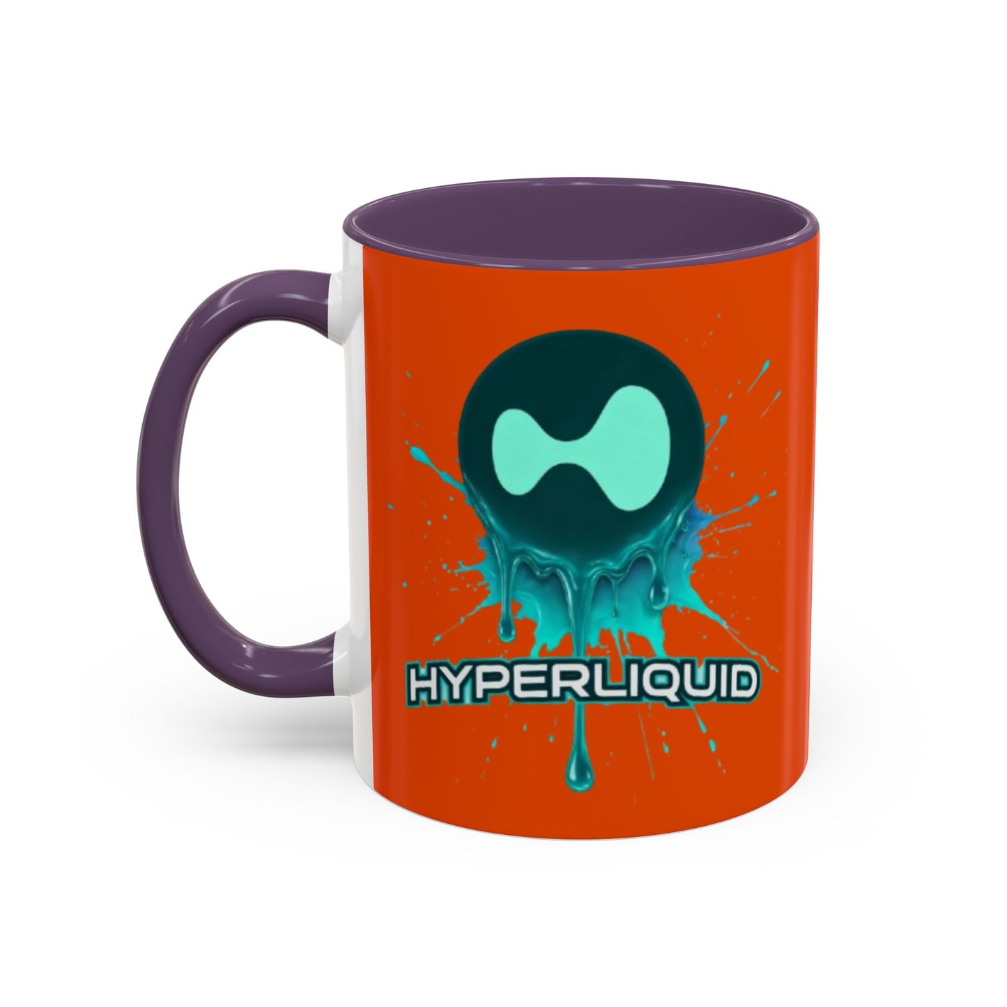 HYPE Drip Orange Accent Mug by cypherpunkgear.com