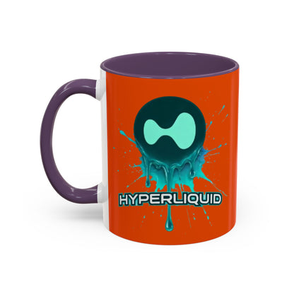 HYPE Drip Orange Accent Mug by cypherpunkgear.com