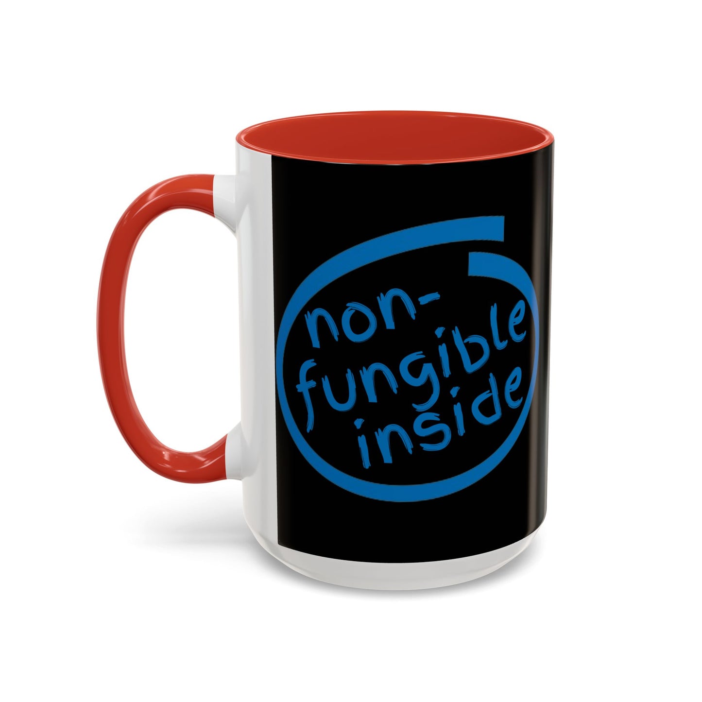 Non-Fungible Inside Black Accent Mug by cypherpunkgear.com