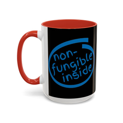 Non-Fungible Inside Black Accent Mug by cypherpunkgear.com
