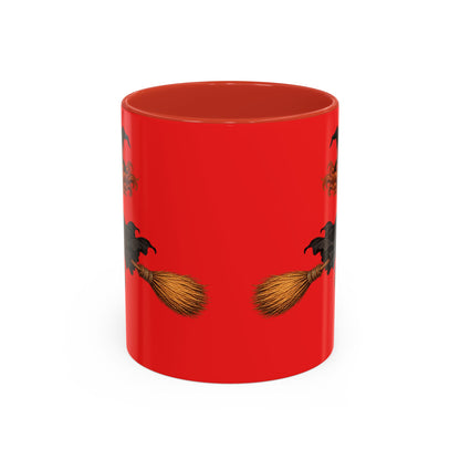 Hazel Hex Red Accent Mug by CreepyCrafts.boo
