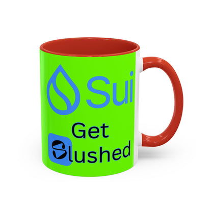 Sui: Get Slushed Green Accent Mug by cypherpunkgear.com