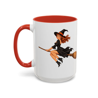 Hazel Hex White Accent Mug by CreepyCrafts.boo