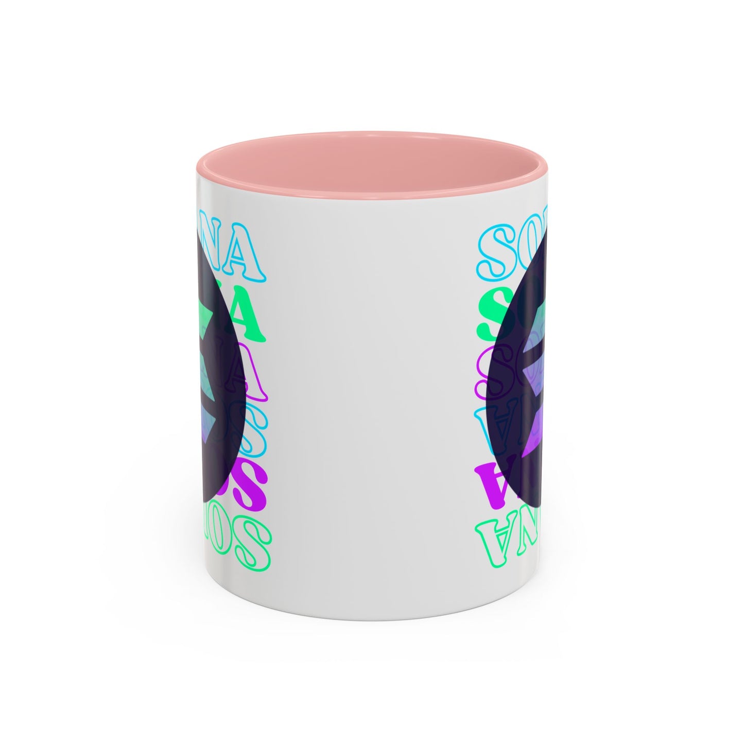 Solana Solana Solana (SOL) Accent Mug by cypherpunkgear