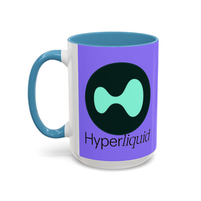 Hyperliquid Black font Light Purple Accent Mug by cypherpunkgear.com