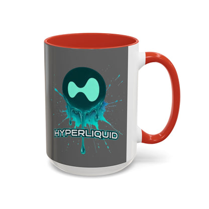 HYPE Drip Grey Accent Mug by cypherpunkgear.com