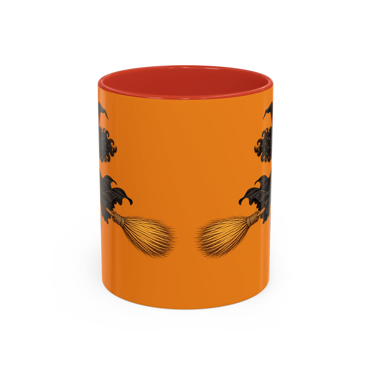 Velvet Vex Orange Accent Mug by CreepyCrafts.boo