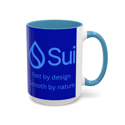 SUI Dark Blue Accent Mug by cypherpunkgear.com