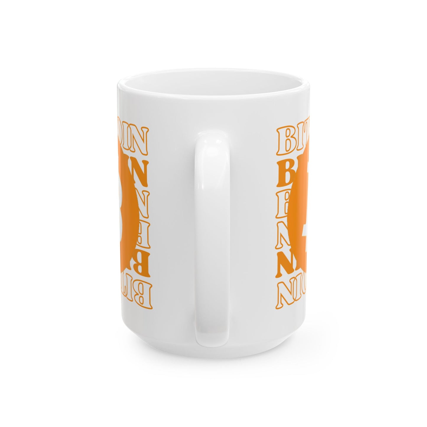 Bitcoin Bitcoin Bitcoin (BTC) White Mug by cypherpunkgear.com