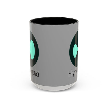 Hyperliquid Black font Grey Accent Mug by cypherpunkgear.com