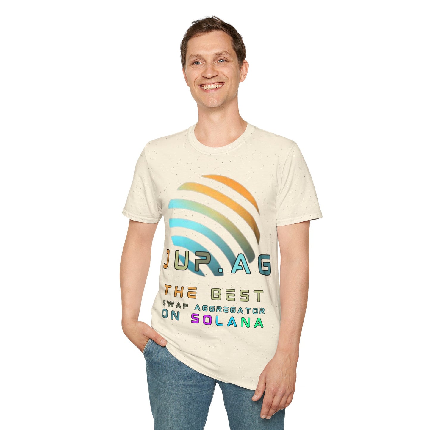 Jupiter (JUP) the best aggregator on Solana LTcolors Unisex T-Shirt by cypherpunkgear