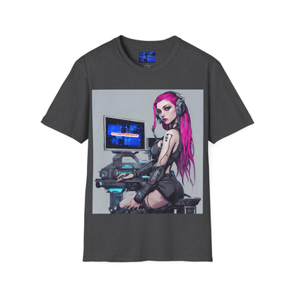 Netrunner Cyberpunk DKcolors Unisex T-Shirt by cypherpunkgear.com