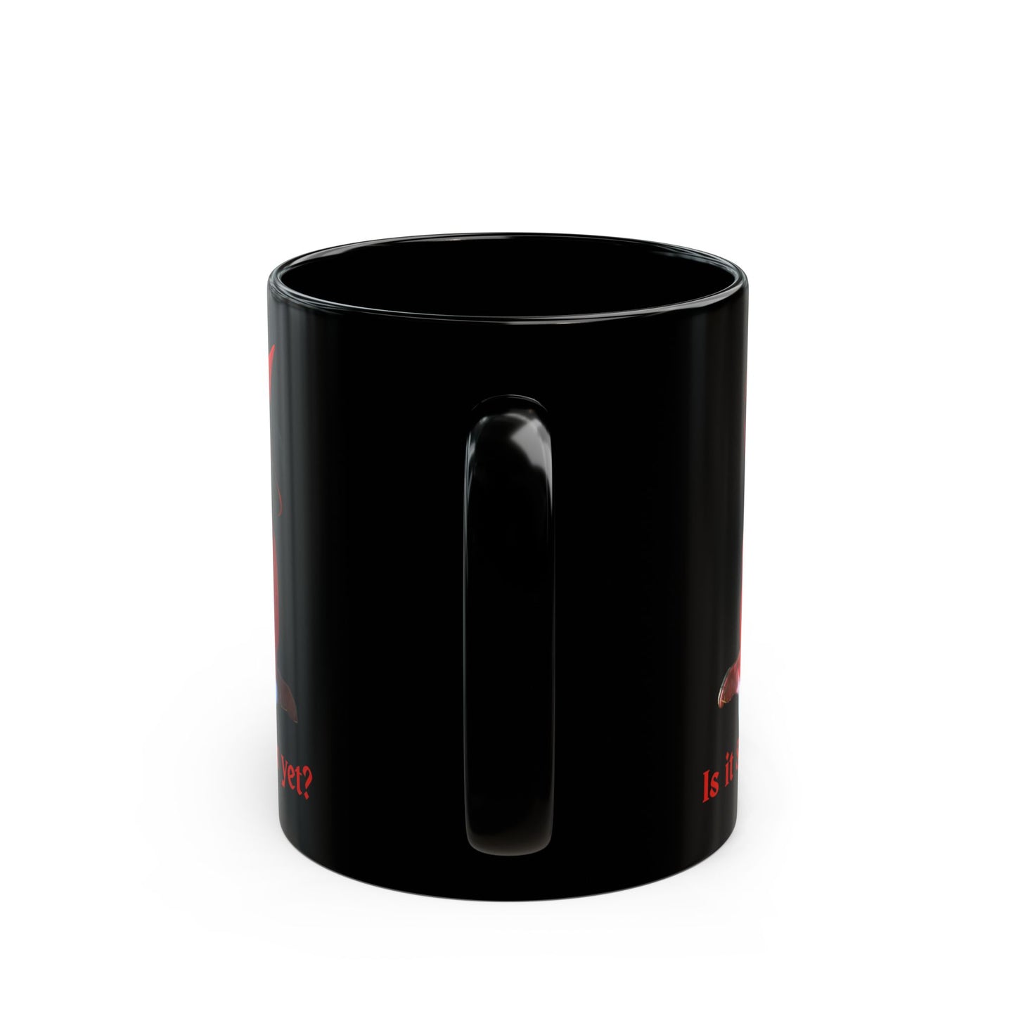Is it Samhain yet? Black Mug by CreepyCrafts.boo