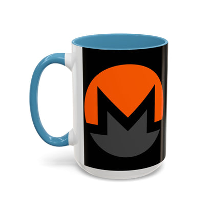 Monero (XMR) Black Accent Mug by cypherpunkgear.com
