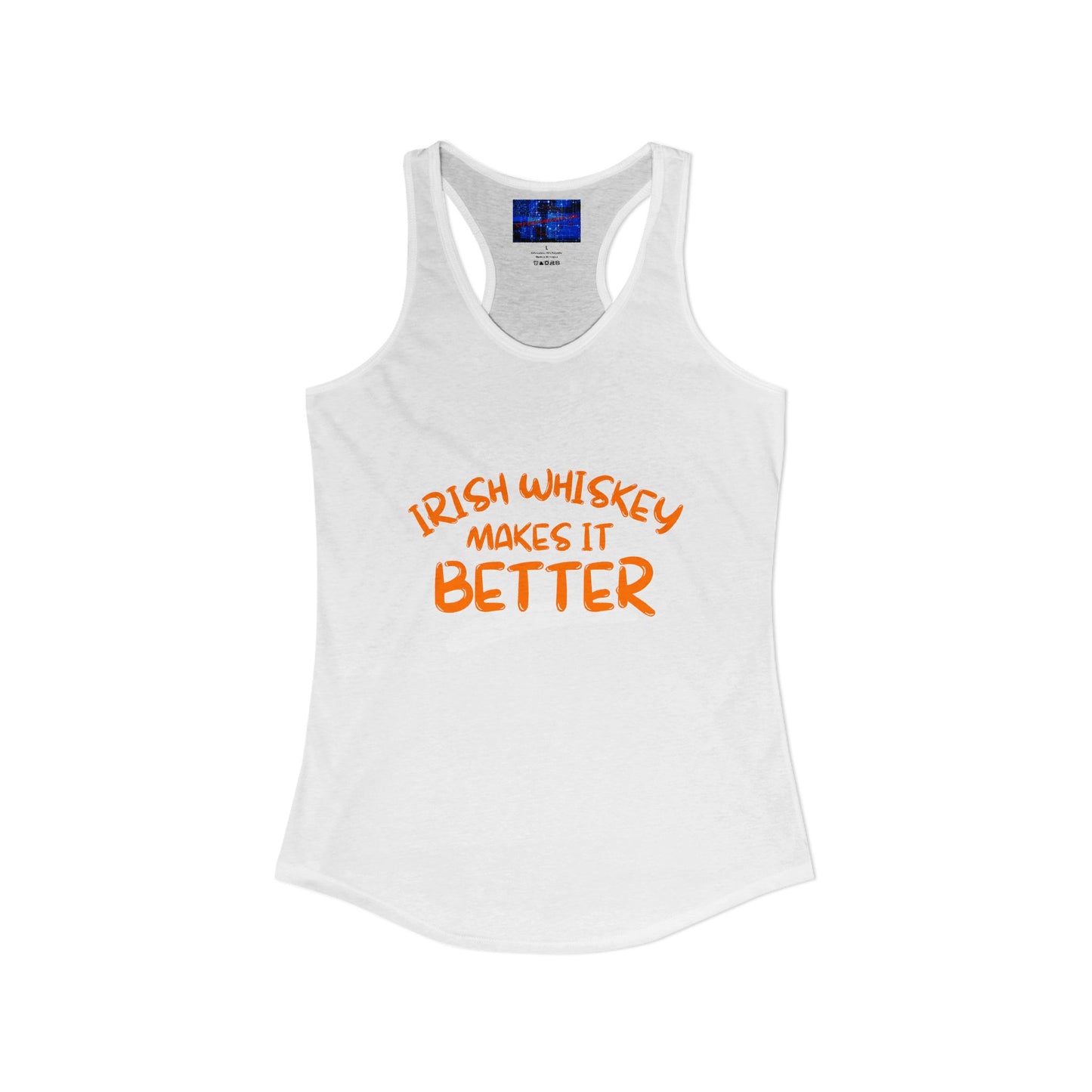 ¡El whisky irlandés lo mejora con cypherpunkgear! Camiseta sin mangas ideal con espalda cruzada para mujer