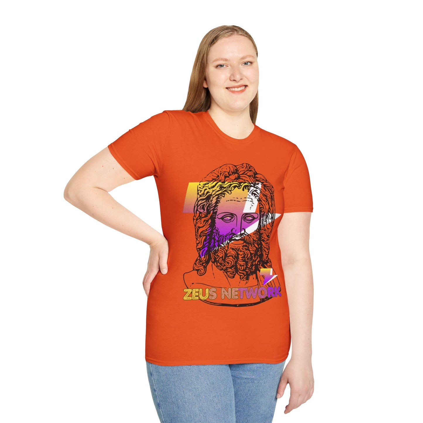 Zeus Network Light colors Unisex T-Shirt by cypherpunkgear.com