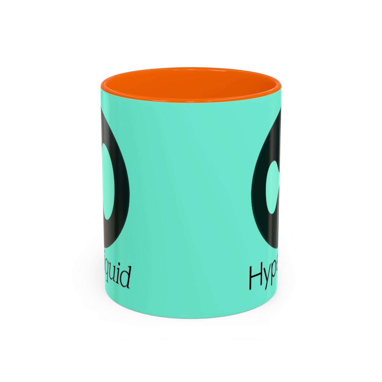Hyperliquid Black font Light Hyperliquid Accent Mug by cypherpunkgear.com