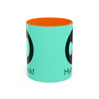 Hyperliquid Black font Light Hyperliquid Accent Mug by cypherpunkgear.com