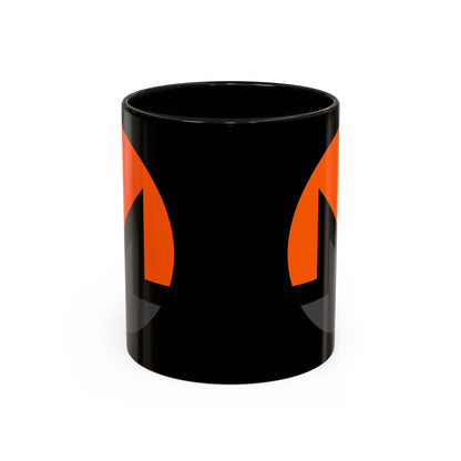 Monero (XMR) Black Accent Mug by cypherpunkgear.com