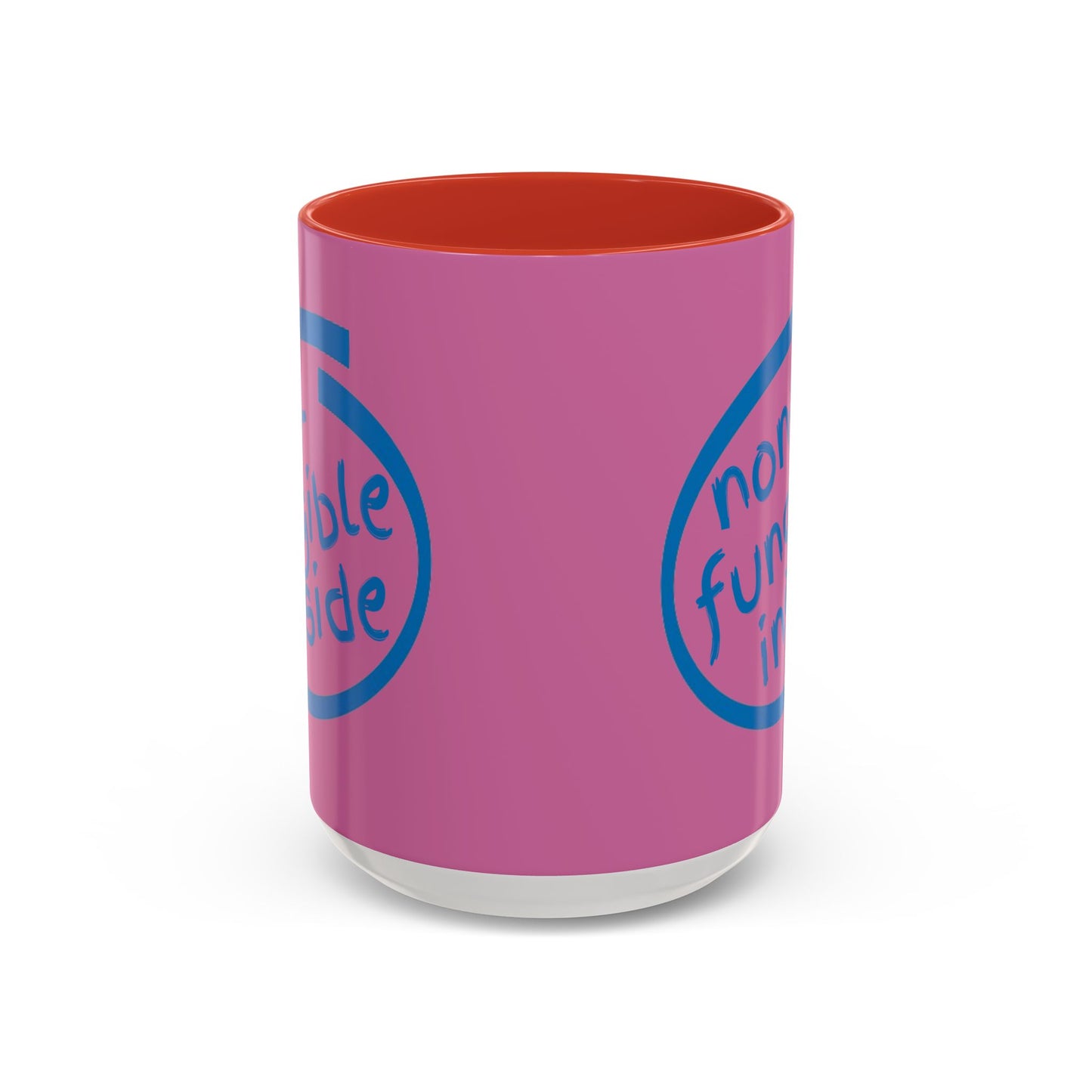 Non-Fungible Inside Pink Accent Mug by cypherpunkgear.com