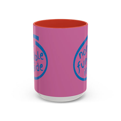 Non-Fungible Inside Pink Accent Mug by cypherpunkgear.com