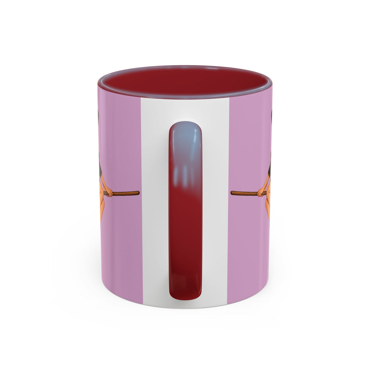 Hazel Hex Pink Accent Mug by CreepyCrafts.boo