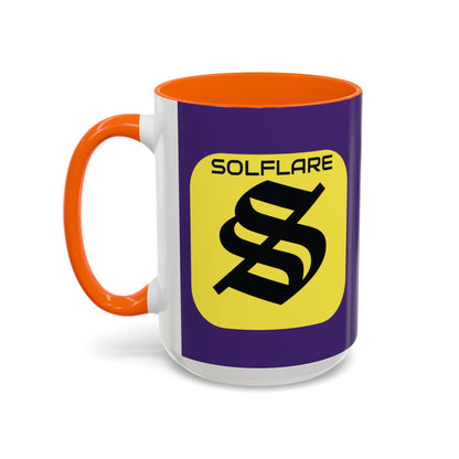 SolflareLogo Purple Accent Mug by cypherpunkgear.com