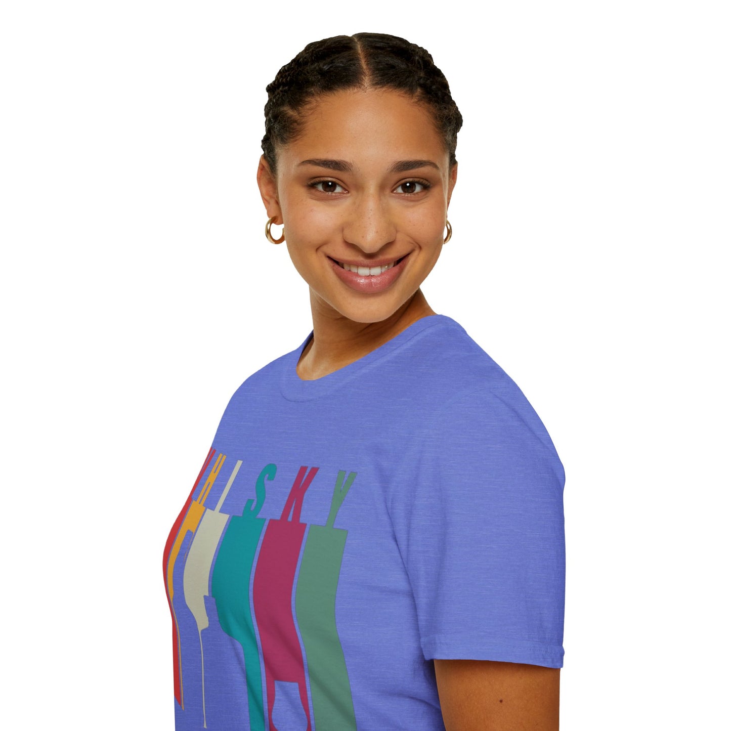 Whisky spelled without an 'e' LTcolors Unisex T-Shirt by cypherpunkgear.com