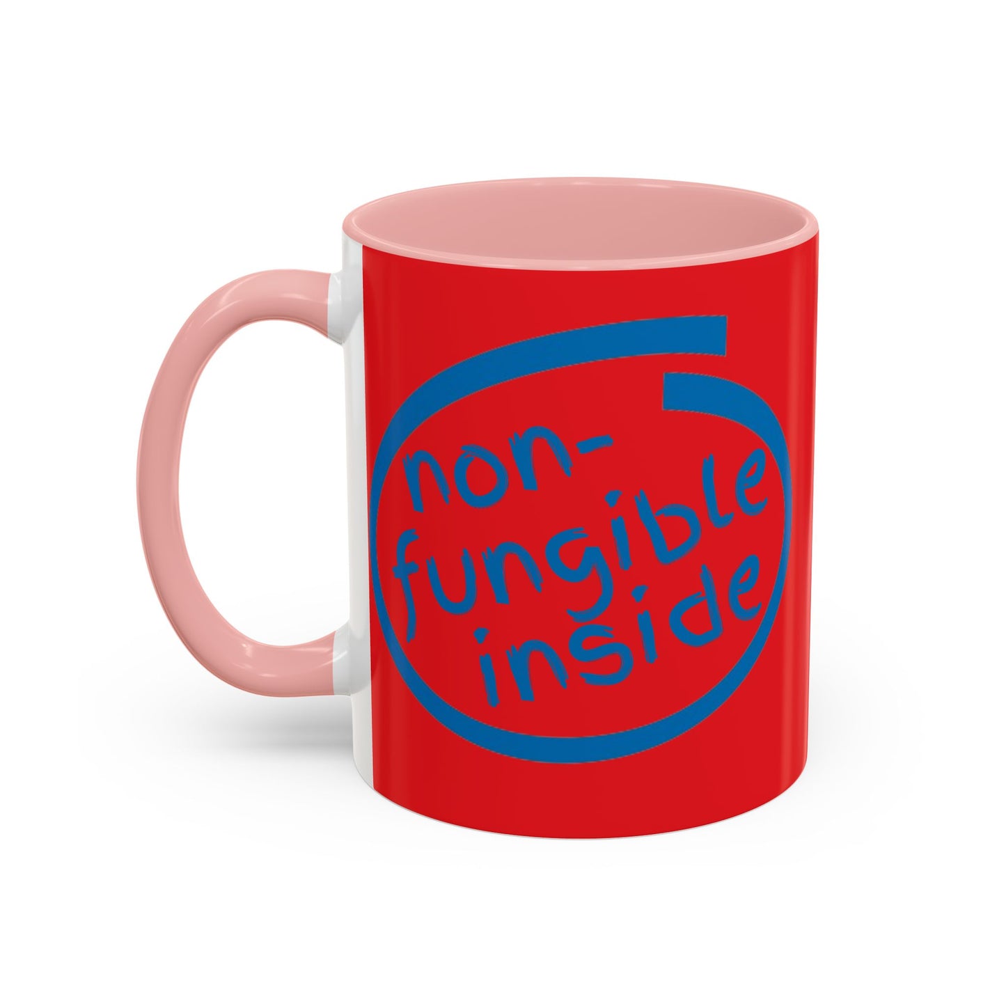 Non-Fungible Inside Red Accent Mug by cypherpunkgear.com