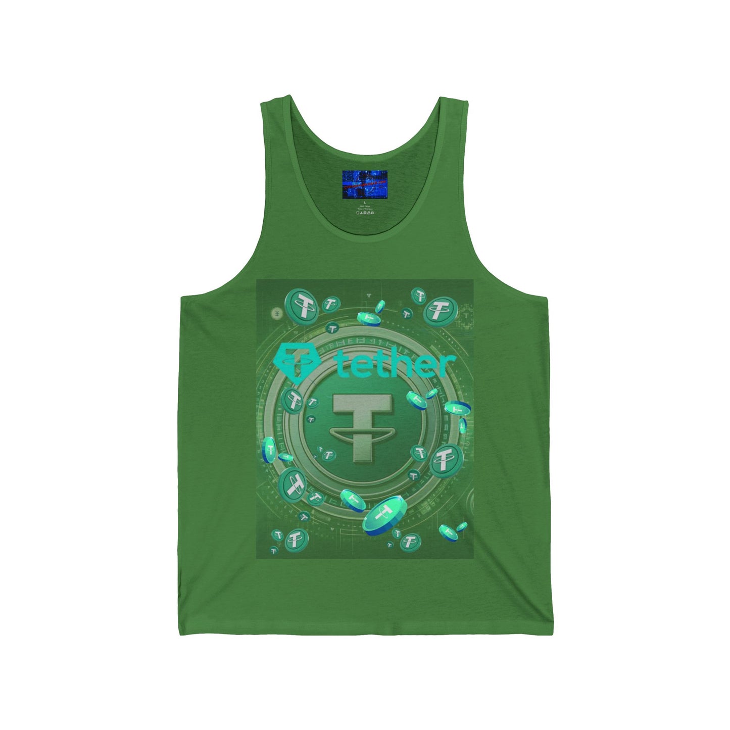 Tether Unisex Jersey Tank Top by cypherpunkgear.com