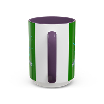 HYPE Drip Green Accent Mug by cypherpunkgear.com