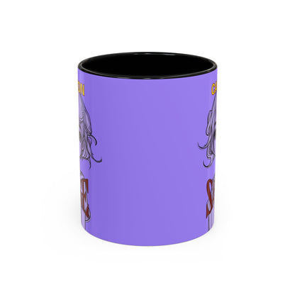 Caution, Savage Light Purple Accent Mug by cypherpunkgear.com