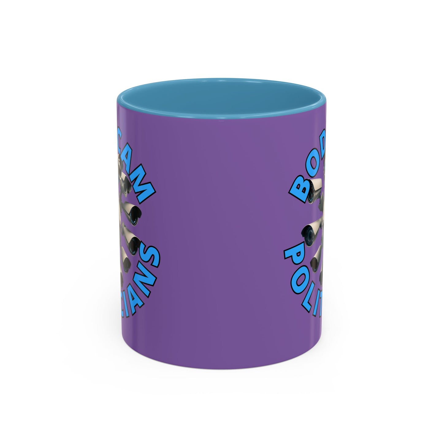 Bodycam the Politicians Cameras Light Purple Accent Mug by cypherpunkgear.com