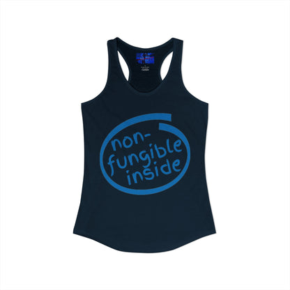 Non-Fungible Inside Women's Racerback Tank Top by cypherpunkgear.com