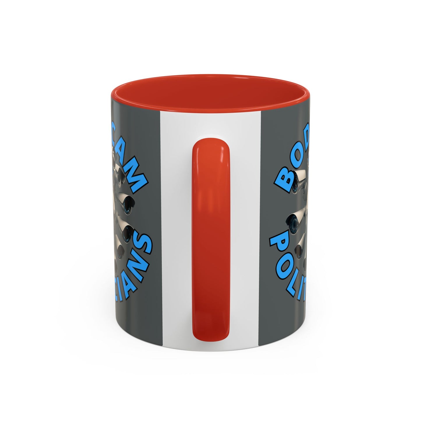 Bodycam the Politicians Cameras Grey Accent Mug by cypherpunkgear.com