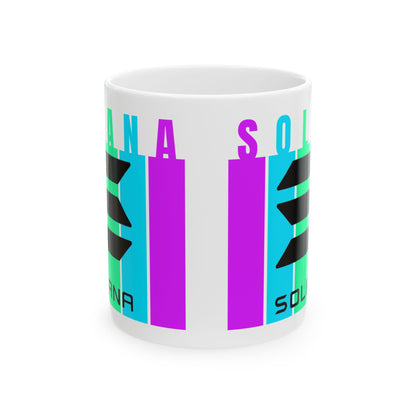 Solana (SOL) White Mug by cypherpunkgear.com