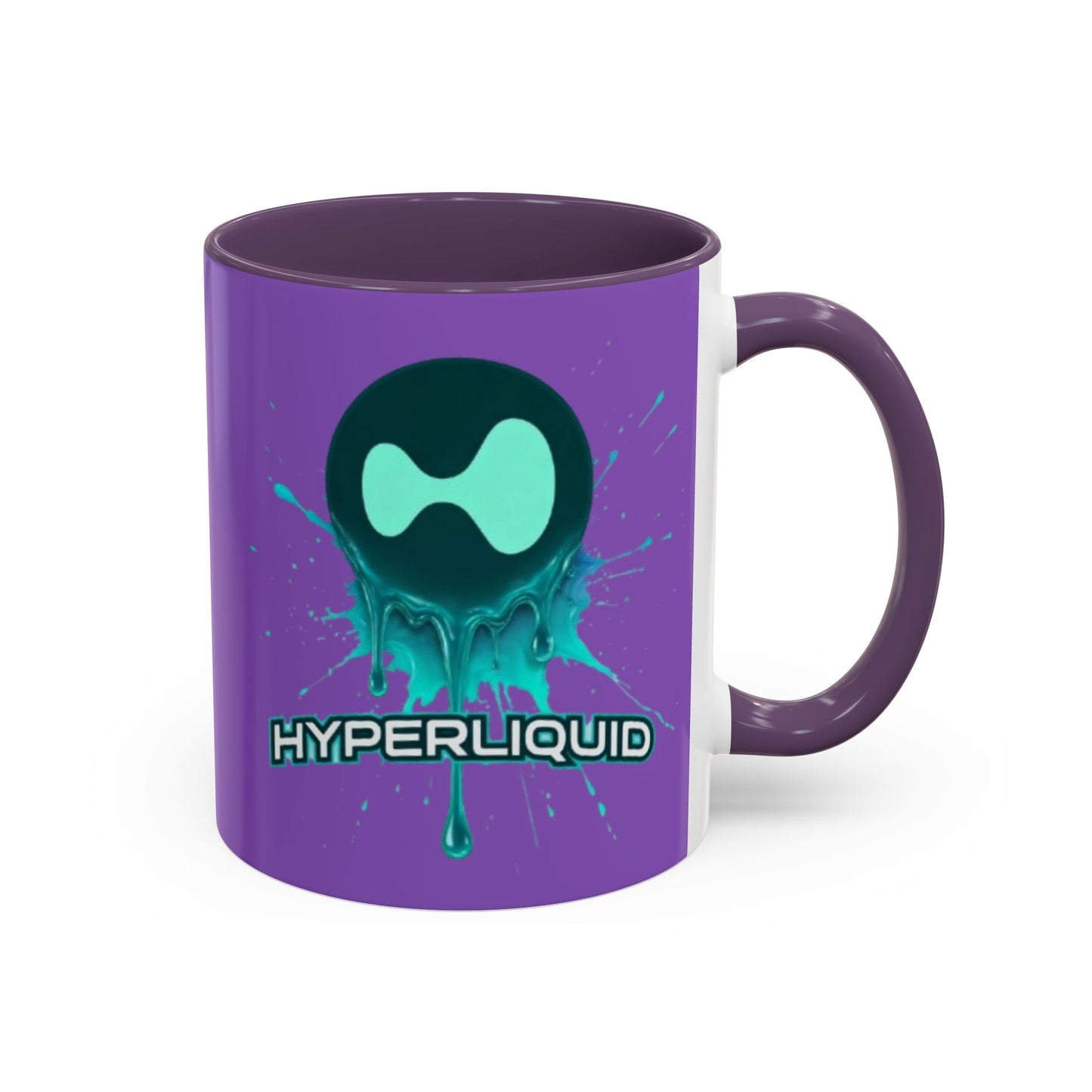 HYPE Drip Light Purple Accent Mug by cypherpunkgear.com