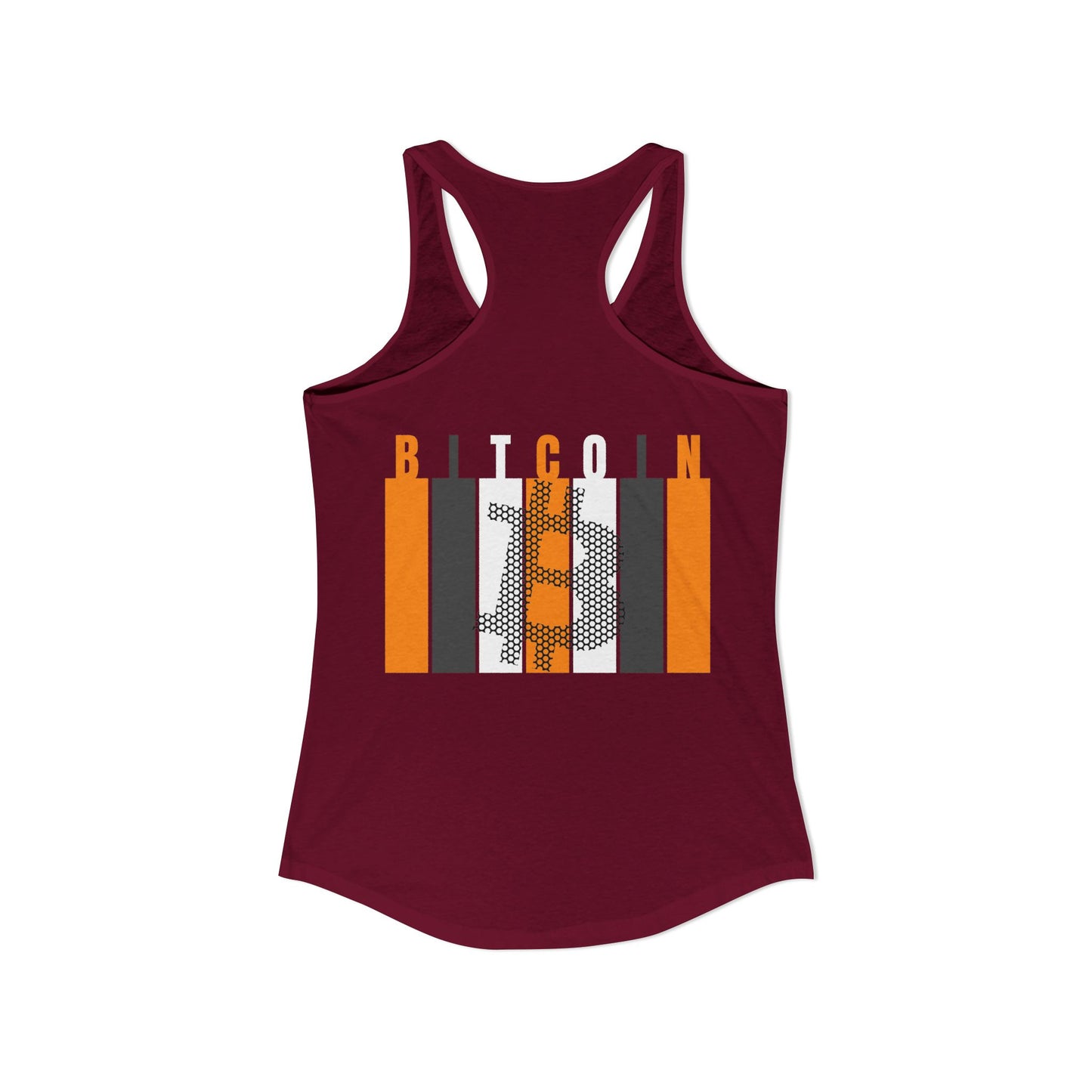 2-sided, Bitcoin (BTC) Decentralized Freedom Women's Racerback Tank Top by cypherpunkgear.com