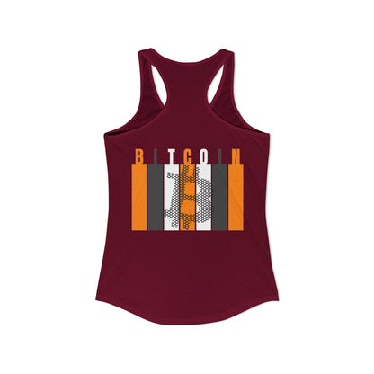 2-sided, Bitcoin (BTC) Decentralized Freedom Women's Racerback Tank Top by cypherpunkgear.com