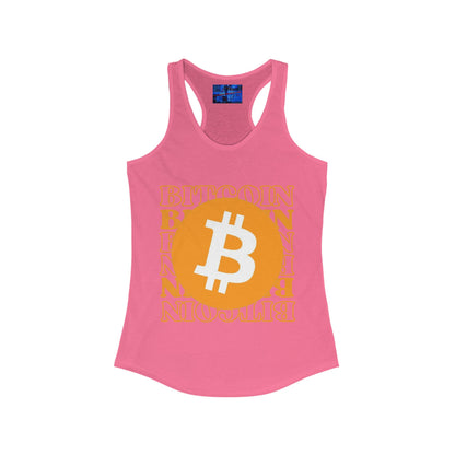 Bitcoin Bitcoin Bitcoin (BTC) Women's Racerback Tank Top by cypherpunkgear.com