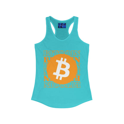 Bitcoin Bitcoin Bitcoin (BTC) Women's Racerback Tank Top by cypherpunkgear.com
