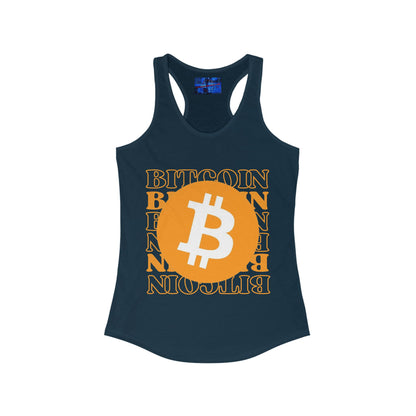 Bitcoin Bitcoin Bitcoin (BTC) Women's Racerback Tank Top by cypherpunkgear.com