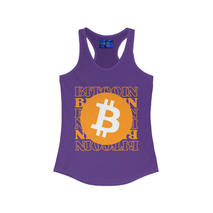 Bitcoin Bitcoin Bitcoin (BTC) Women's Racerback Tank Top by cypherpunkgear.com