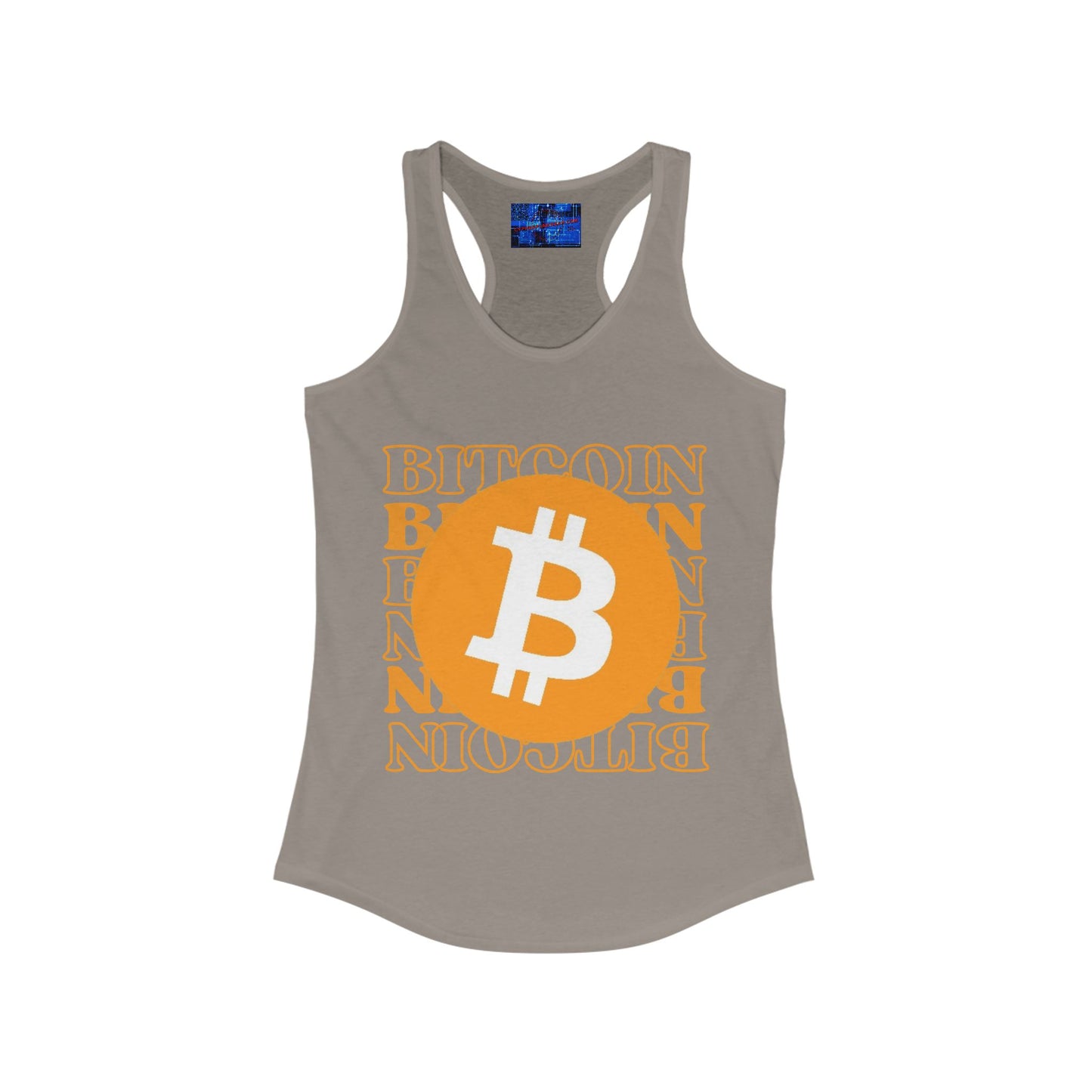 Bitcoin Bitcoin Bitcoin (BTC) Women's Racerback Tank Top by cypherpunkgear.com
