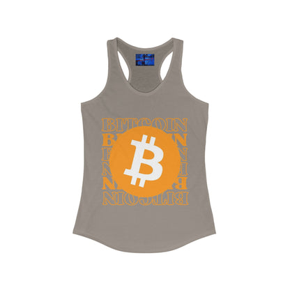 Bitcoin Bitcoin Bitcoin (BTC) Women's Racerback Tank Top by cypherpunkgear.com
